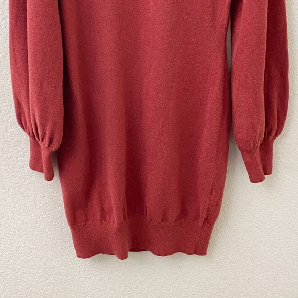 Exlura Sweater Dress Size Large Rust Red Long Sleeve New With Tags - Picture 3 of 5